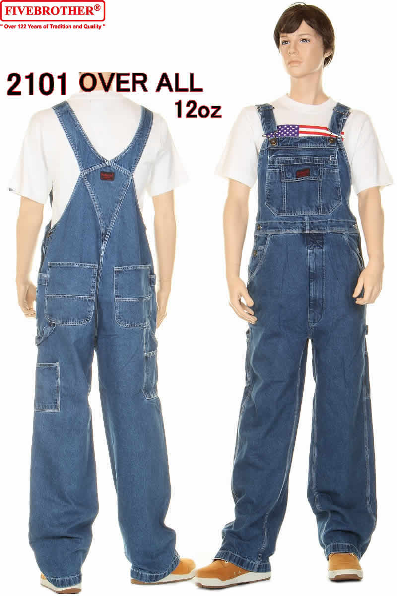楽天市場】FIVE BROTHER 2100-43 HEAVY 12oz OVER ALL JEANS 楽天市場】FIVE BROTHER 2100-43 HEAVY 12oz OVER ALL JEANS