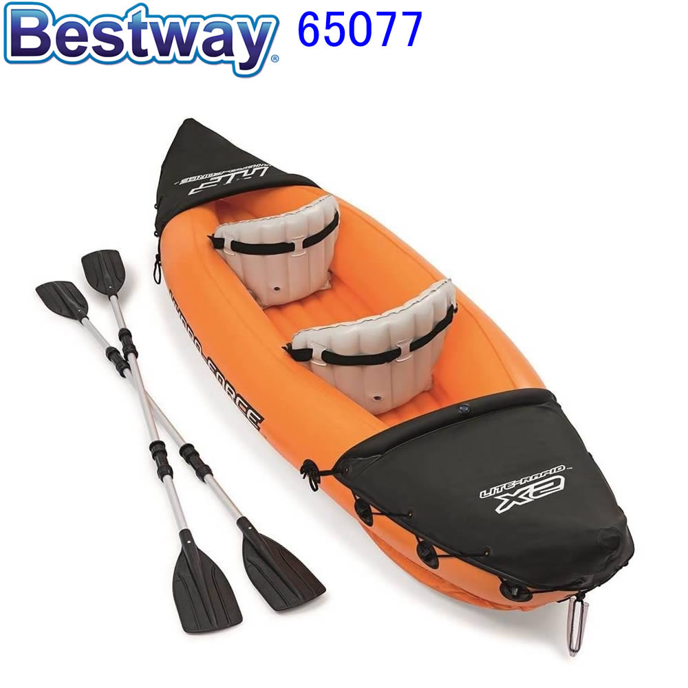 Bestway Hydro Force Inflatable インフレータブルカヤックカヌー2人乗り Lite Rapid 2 Person Canoe X2 Kayak ベストウェイ フィッシングカヤック