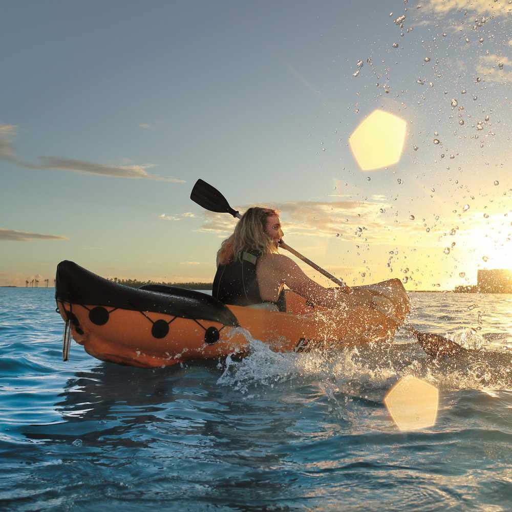 Bestway Hydro Force Lite Rapid X2 Inflatable Kayak Canoe 2 Person ベストウェイ インフレータブルカヤックカヌー2人乗り フィッシングカヤック 上級モデル アメリカで人気 空気を入れて カヤック ボート 持ち運び便利 簡単 オレンジ Rvcconst Com