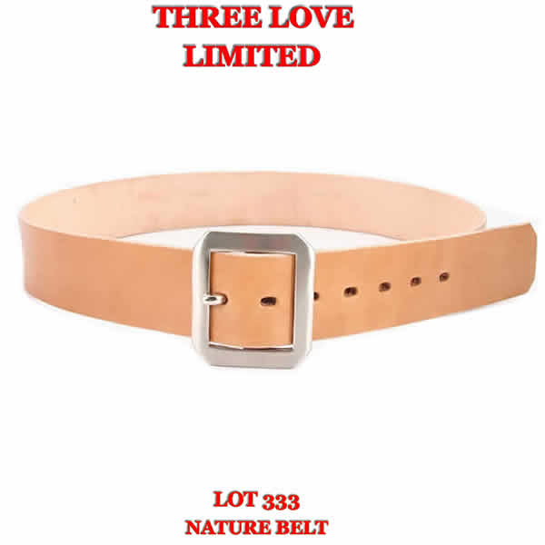 貨物輸送無料 THREELOVE スリー優しいこと押さえる ヌメ ナチュール 胴締め NATURE BELT LOT 333  NUME BUFFALO 胴締め 成人男性用 飛び切り胴締め