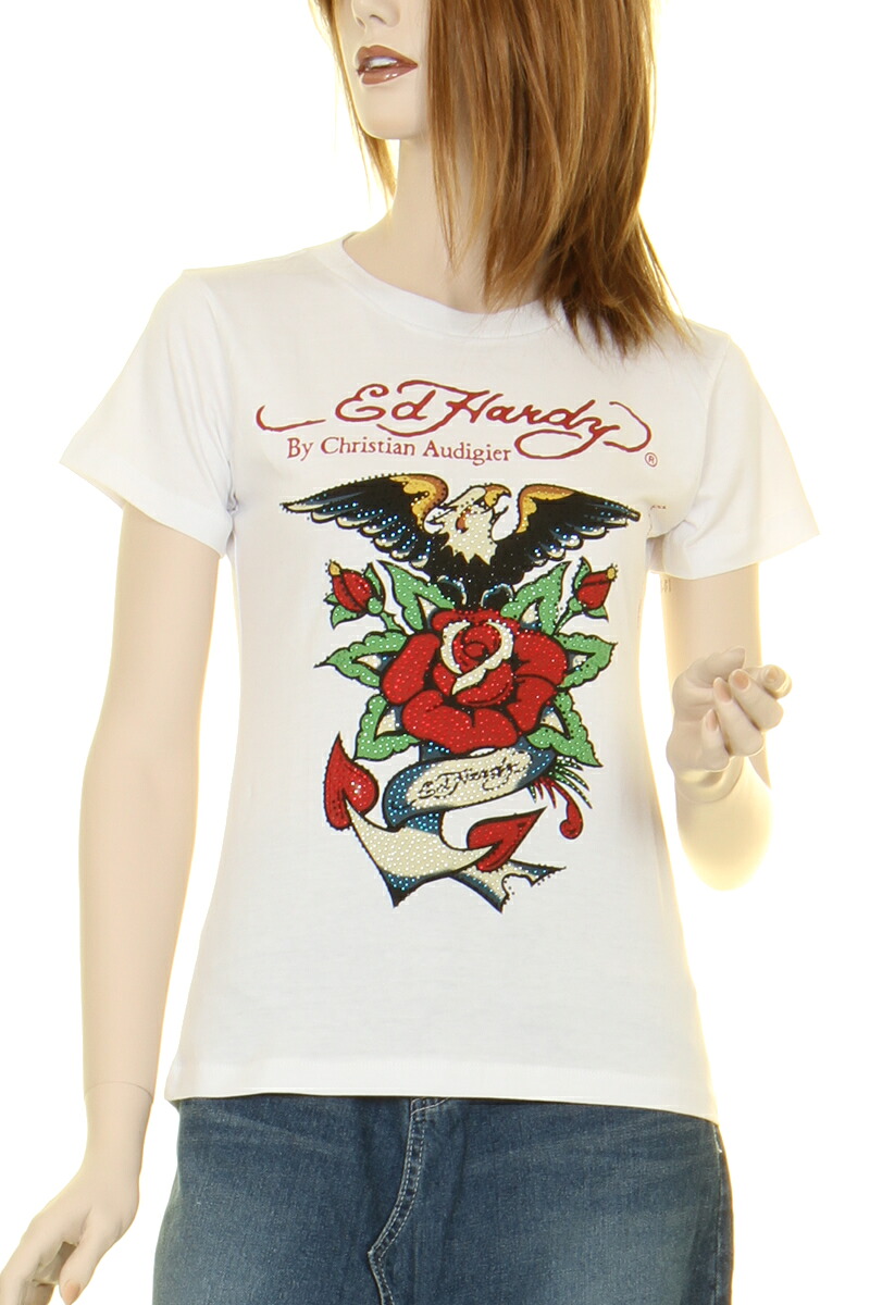 楽天市場 Ed Hardy エドハーディー ジーンズ レディース セレブ ブランド カジュアル レディース ティシャツ ブランド 新品 スリーラブ