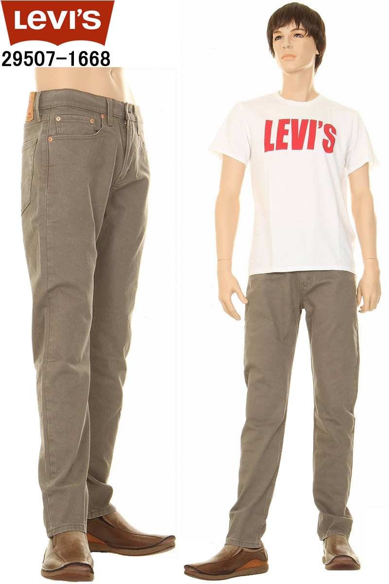 Levi's リーバイス 502 29507-1668 TAPER STRETCH テーパードフィット ストレッチパンツ グレージュ メンズパンツ【levis リーバイスジーンズ 295071668 リーバイス502 メンズジーンズ メンズカジュアルパンツ 新品】