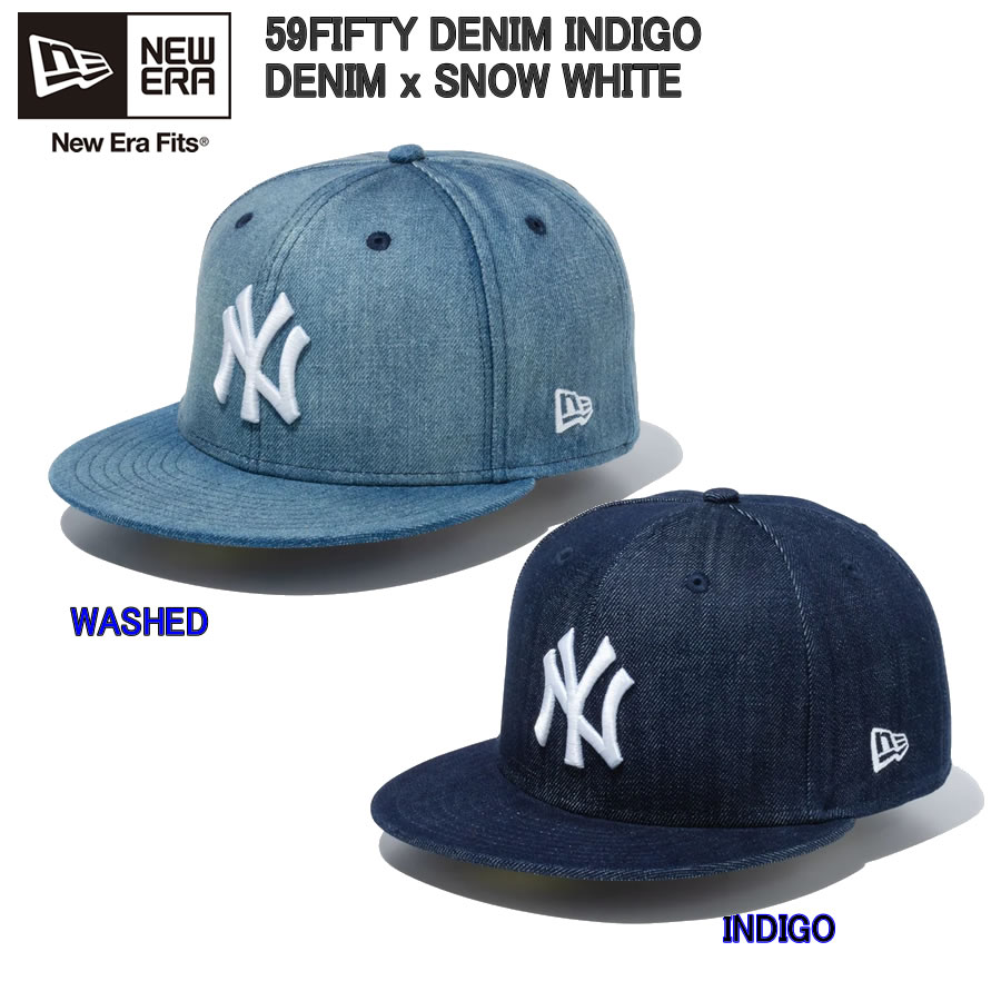 楽天市場】NEW ERA 13516117 59FIFTY DENIM INDIGO DENIM x SNOW WHITE