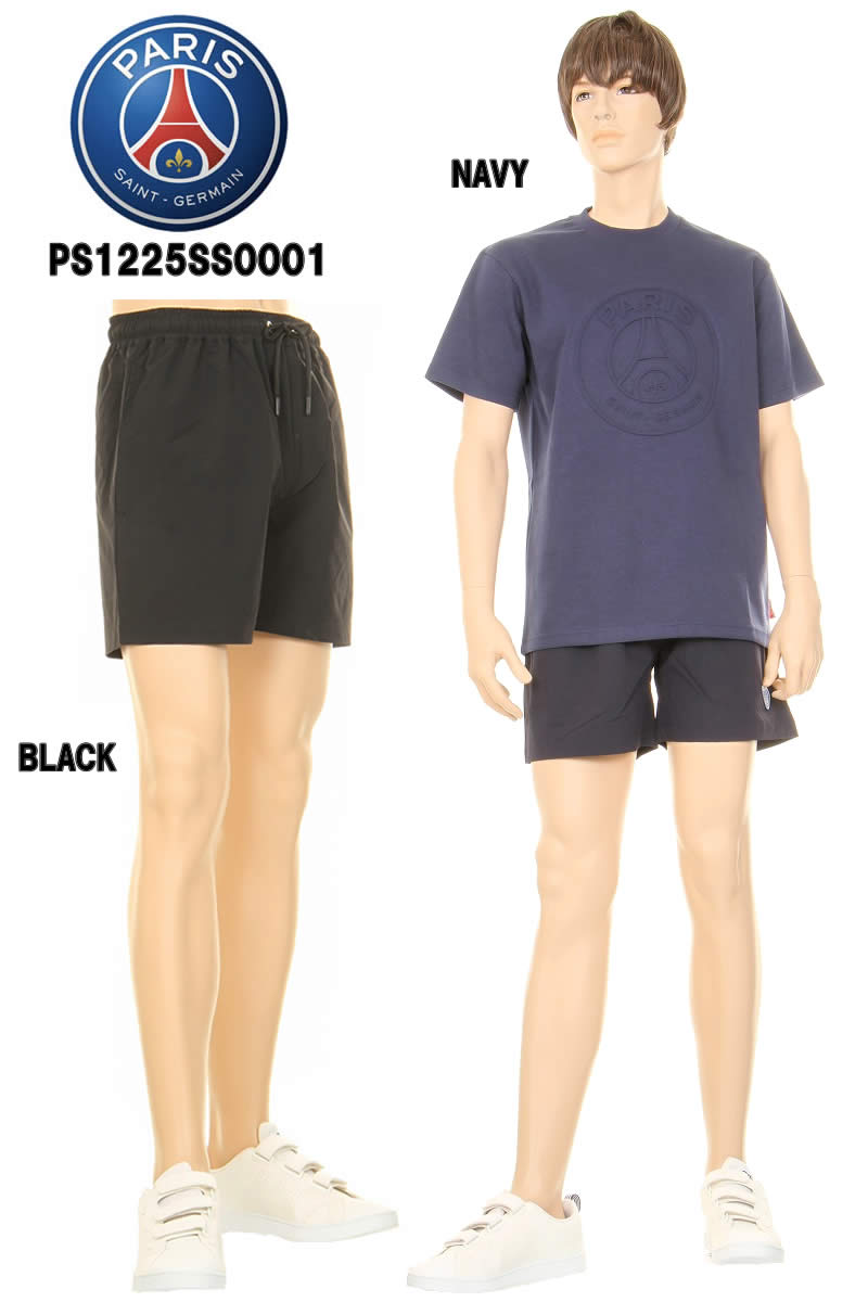 PARIS SAINT-GERMAN PS1225SS0001 ストレッチウーブンショートパンツ ボトムス パンツ スポーツ ロゴマーク ショートパンツ【パリサンジェルマン パンツ ハーフパンツ メンズ レディース リラックスウェア 伸縮性 シンプル サッカー 新品】