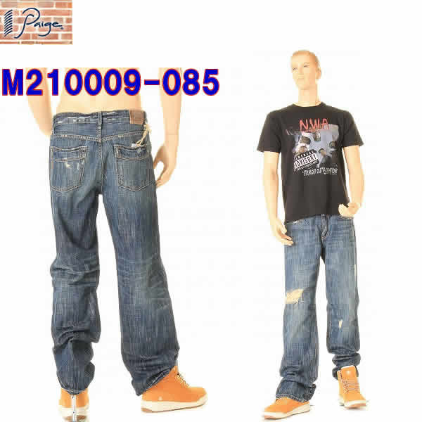 Paige premium denim outlet M210009-085 MN085 ペイジ プレミアムデニム 12オンス メンズデニム ダメージ【ペイジ 12オンス メンズデニム カジュアルパンツ ペイジデニム メンズパンツ メンズペイジプレミアムデニム 新品】