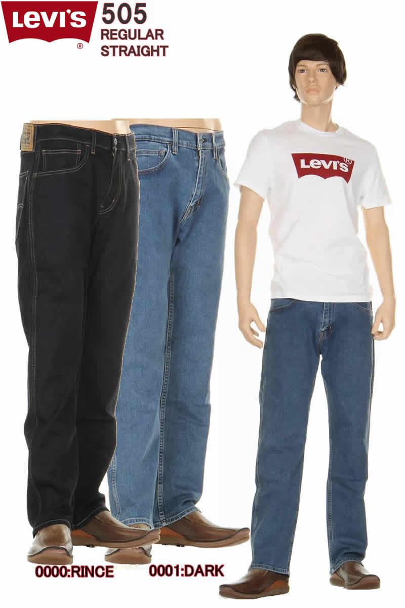 楽天市場】Levi's 505 L34 リンス ワンウォッシュ 00505-0216 Levi's