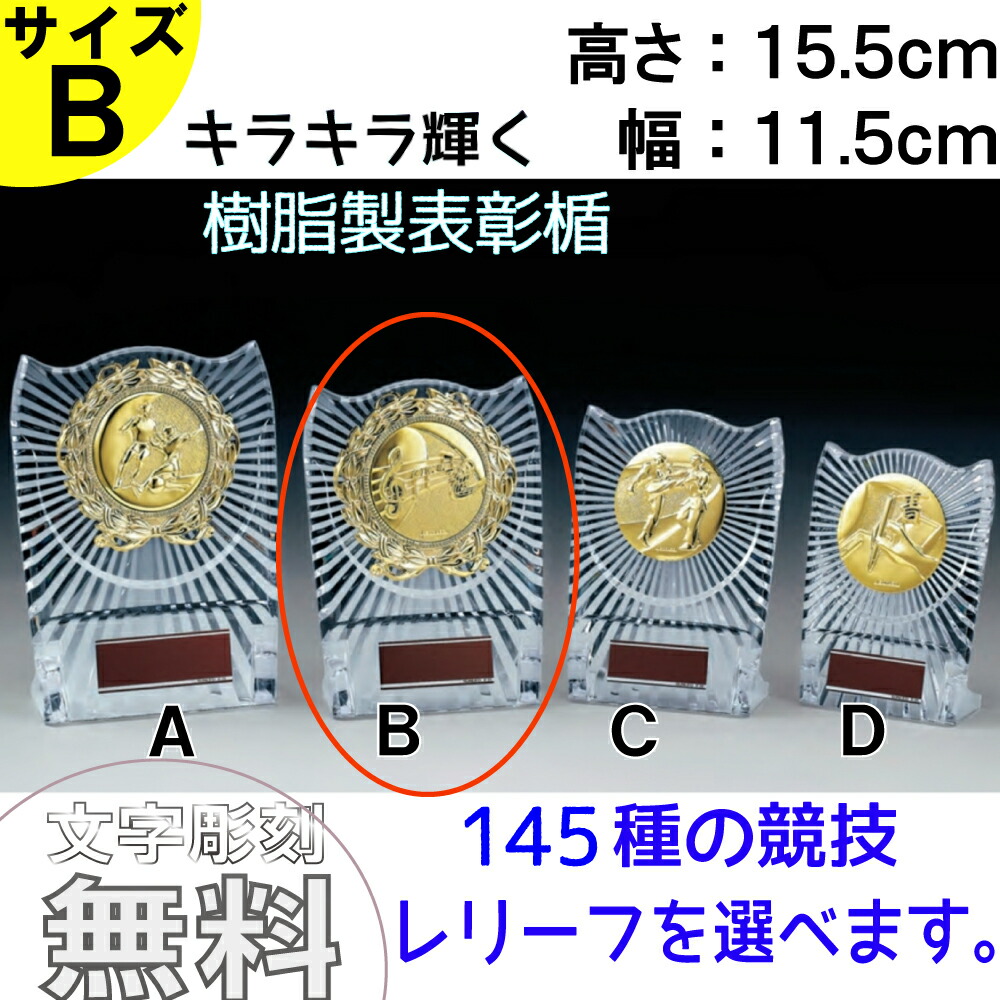 表彰楯 ATZ-3477A 高さ17.3cm サンレオ 【文字代無料】アクリル 樹脂製 野球 サッカー 空手 マラソン トロフィー  優勝カップ 卒団 卒業 記念品 ゴルフ 記念品 ATZ-2477A ショップ スリーラック