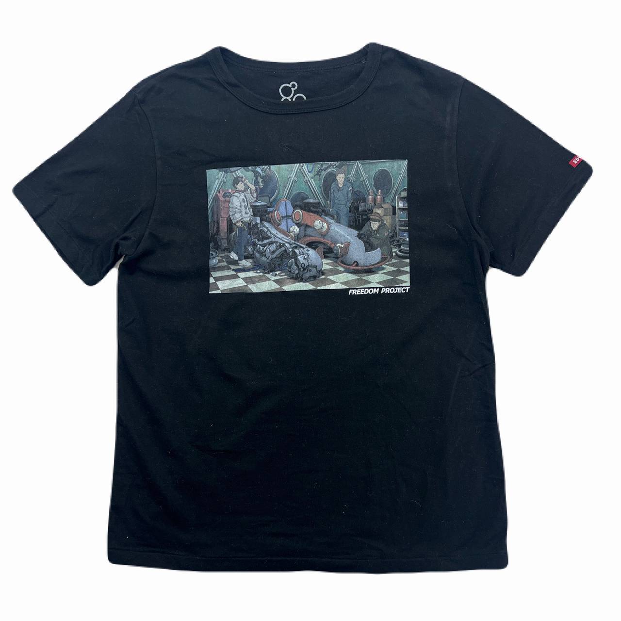 【中古】FREEDOM PROJECT エドウィン 半袖Tシャツ 希少 Lサイズ ブラック 黒 大友克彦 フリーダム