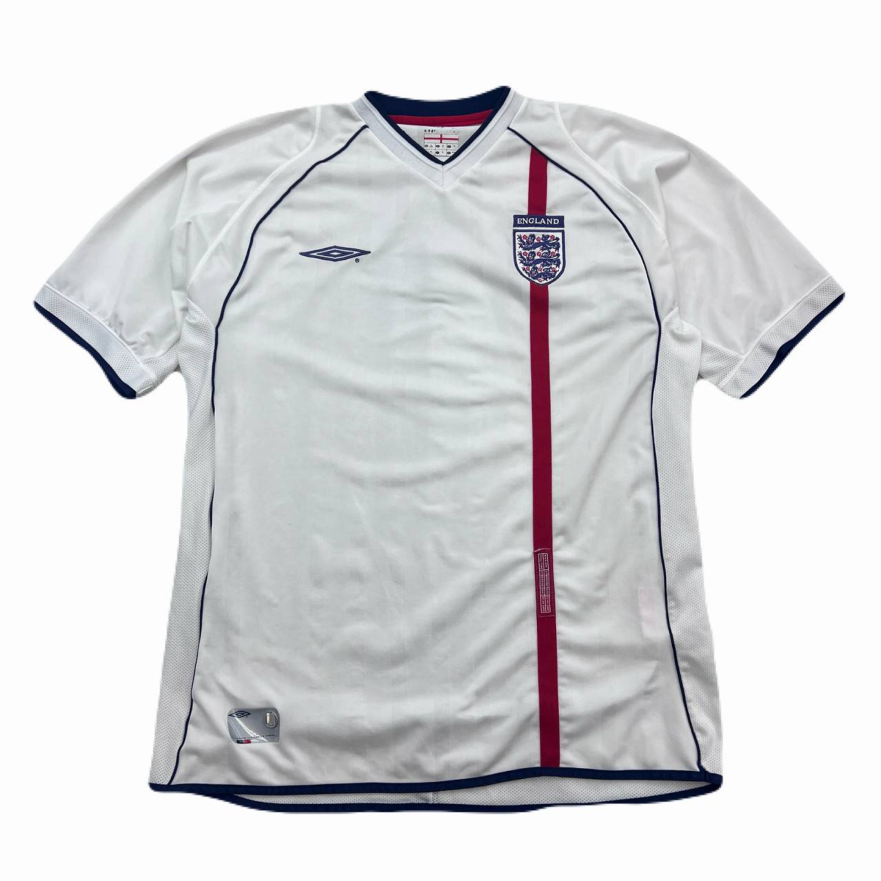 【中古】 アンブロ 蹴球制服 イングランド代議員団 メンズ XL大いさ 03-05 ブロークコア EURO2004 滅多に無い