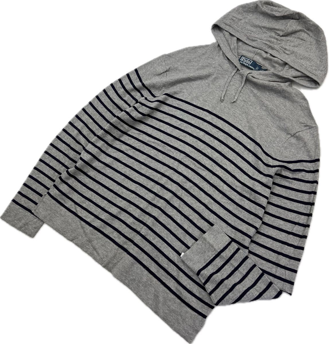 【中古】 POLO RALPH LAUREN ☆ ともし火加重値 ティーシャツ パーカー 薄墨色 米国海軍 間借り人 L アメカジ 古着 一般受け ポロラルフローレン■S3156