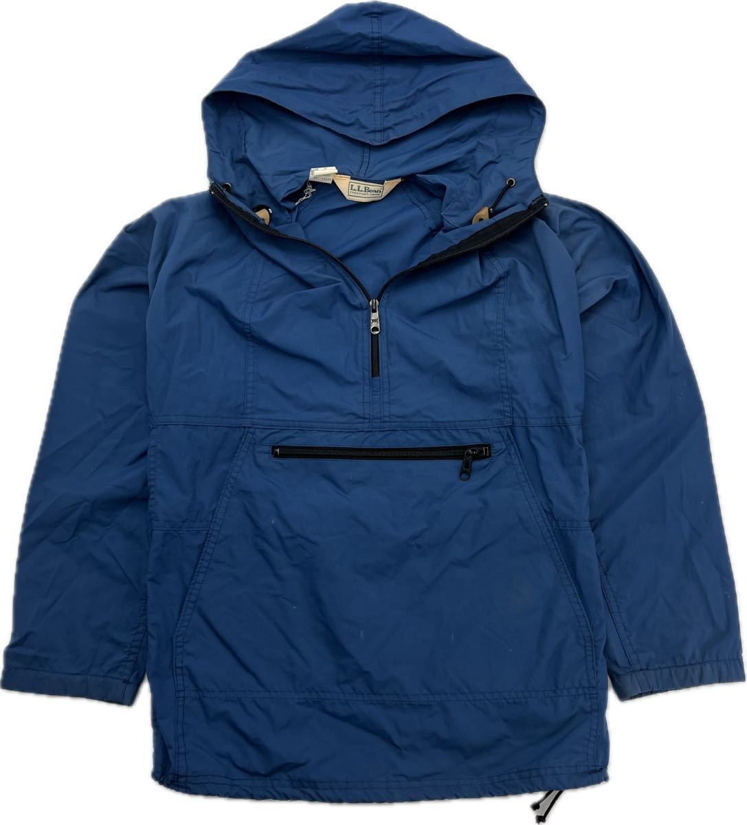 【中古】 70s 80s ☆ L.L.Bean ☆ USA製 アノラックパーカー ジャケット パーカー ネイビー レディース S アウトドア 古着 エルエルビーン■F227｜MYSTERIES店