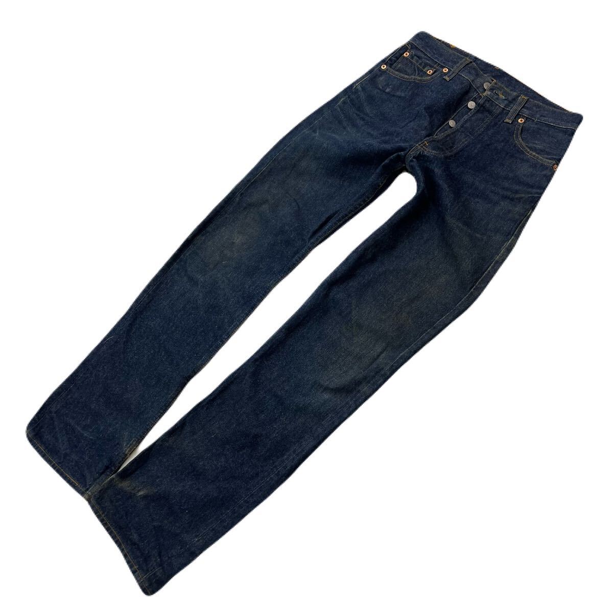 【中古】 90s LEVIS リーバイス USA製 デニムパンツ スリム ストリート ジーンズ W29 希少 濃紺 オールド アメカジ ストリート 定番 古着■Ja7998｜MYSTERIES店