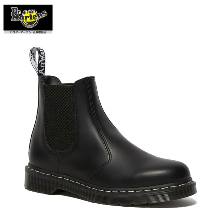 即納 Dr.Martens ドクターマーチン 2976 ホワイトステッチ チェルシーブーツ ブラック レディース メンズ｜Three.R Store
