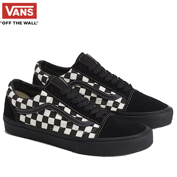 2026FW 新作 貨物輸送無料 即納 バンズ VANS US標準尺度 メンズ 年寄りの学校 黒いこと 白いこと チェッカー スニーカー シューズ VN000D7ZMCG