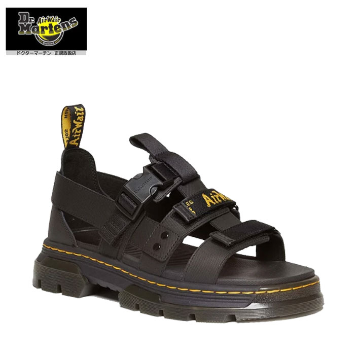 Dr. Martens ブラック ストラップサンダル 厚底 ドクターマーチン ドクターマーチン Dr.Martens サンダル ストラップサンダル
