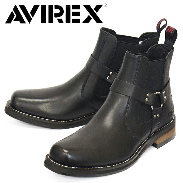 正規取扱店 AVIREX (アヴィレックス) AV2710 DESTROYER デストロイヤー サイドゴアリングブーツ BLACK