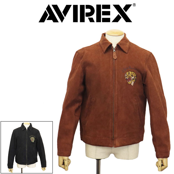 sale セール 正規取扱店 AVIREX (アヴィレックス) 4250008 AGED SUEDE SOUVENIR JKT エイジド スエード スーベニア レザージャケット 全2色