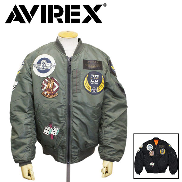正規取扱店 AVIREX (アヴィレックス) 6102172 MA-1 COMMERCIAL TOP GUN エムエーワン コマーシャル トップガン フライトジャケット 全2色