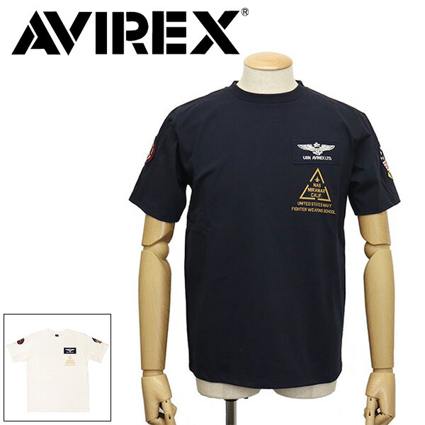 正規取扱店 AVIREX (アヴィレックス) 6123462 TOP GUN PATCH&PRINT T-SHIRT トップガン パッチ&プリントTシャツ 全2色 8,580円