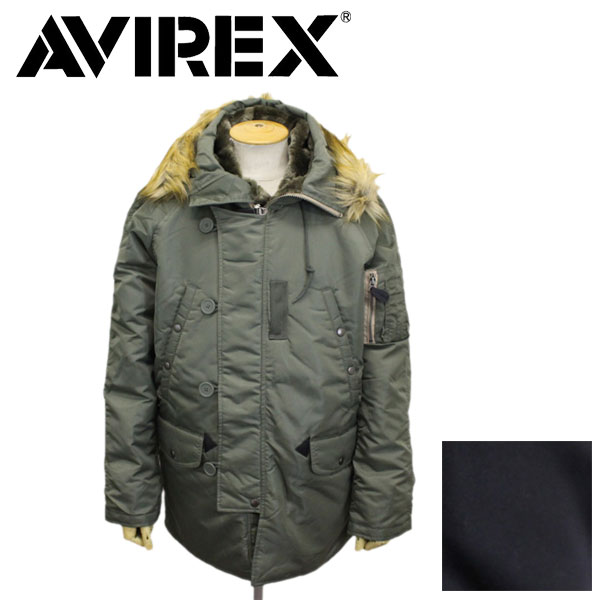 正規取扱店 AVIREX (アヴィレックス) 5952030 N-3B COMMERCIAL FAKE FUR コマーシャル フェイクファー フライトジャケット 全2色
