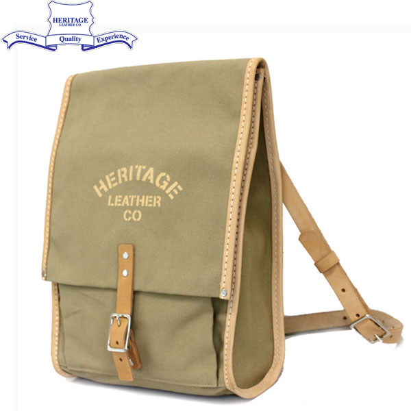 正規取扱店 HERITAGE LEATHER CO.(ヘリテージレザー) NO.8102 Campus Shoulder Bag(キャンパスショルダーバッグ) Tan hl102｜THREE WOOD 店