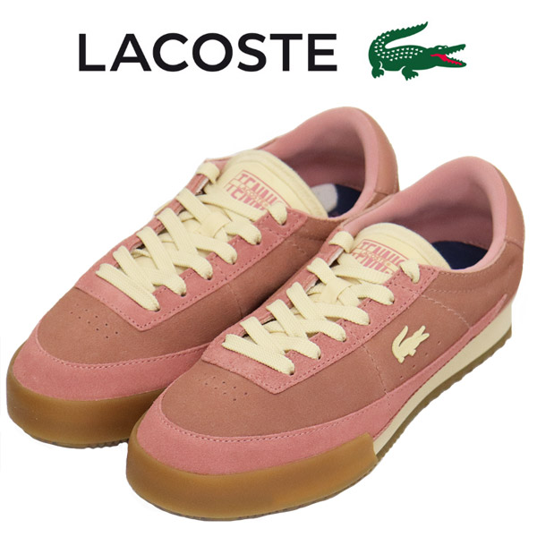 定め事取りまわし店 LACOSTE (ラコステ) WMS 50SFA0163 AURA 225 7 SFA アウラ レディース なめし革スニーカー AJX PINKxGUM LC405