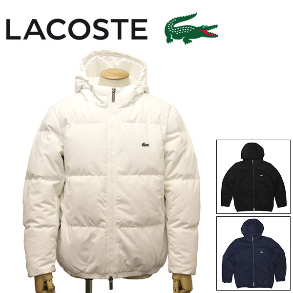 【百貨店SALE】 定め事取りまわし店 LACOSTE (ラコステ) BH102EL ピケダウンジャケット LC295 全3色
