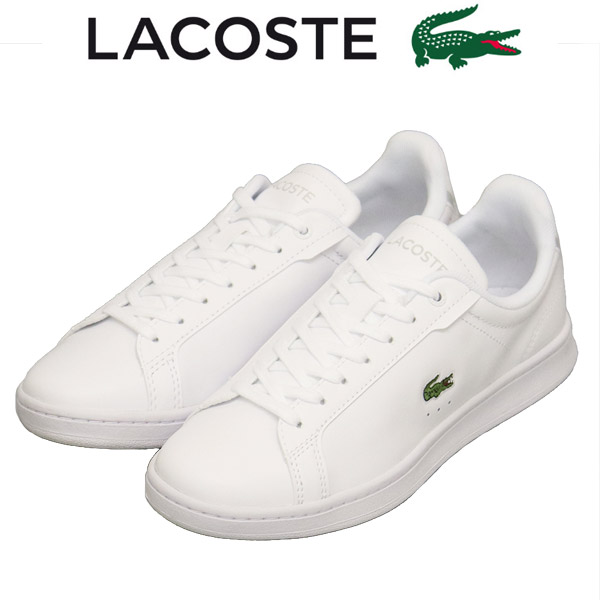 正規取扱店 LACOSTE(ラコステ) WMS SFA0083 CARNABY PRO BL 23 1 SFA レディース レザースニーカー 21Gホワイトxホワイト LC361｜THREE WOOD 店