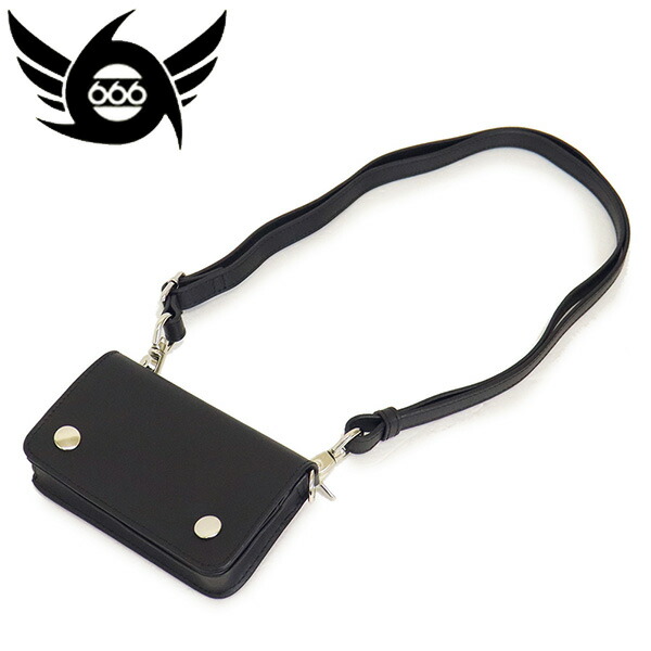 正規取扱店 666 ORIGINAL SOA0062 トラッカーミニウォレット ブラック 14,850円