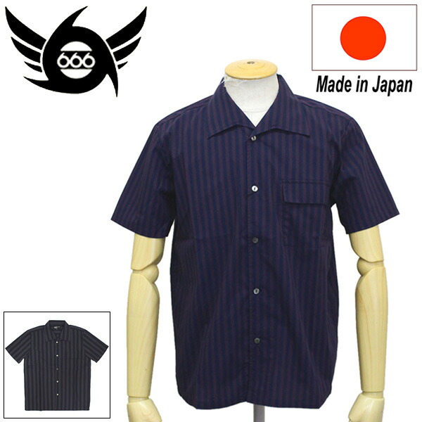 正規取扱店 666 ORIGINAL 1977 イタリアンカラーシャツ S/S 半袖 SOS0062 全2色｜THREE WOOD 店