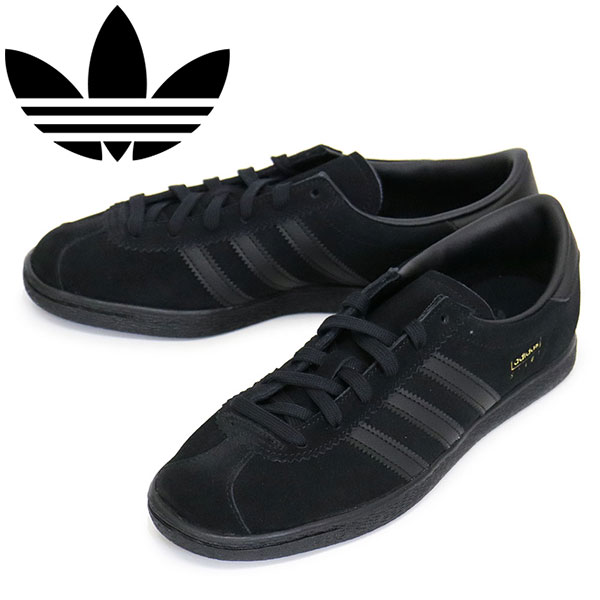 正規取扱店 adidas (アディダス) JI1881 STADT スニーカー コアブラックxコアブラックxカーボン AD279|THREE WOOD 店