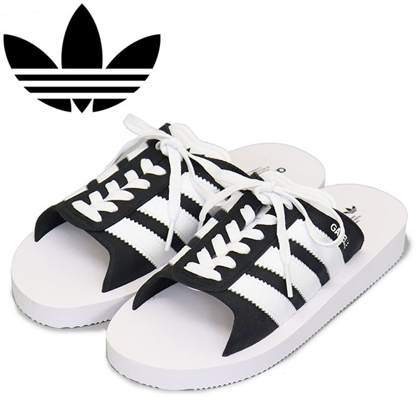 正規取扱店 adidas (アディダス) JQ7421 GAZELLE BEACH W サンダル コアブラック/ホワイト/ホワイト AD314 7,190円