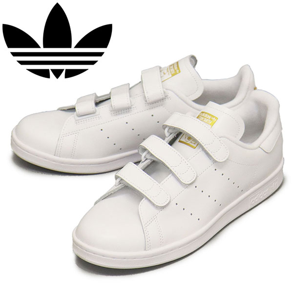 正規取扱店 adidas (アディダス) S75188 STAN SMITH CF スタンスミス スニーカー フットウェアホワイトxフットウェアホワイトxゴールドメタリック AD321|THREE WOOD 店