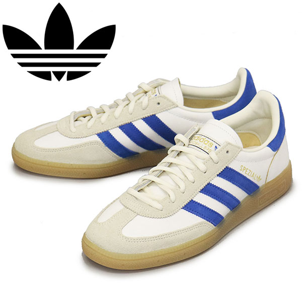 正規取扱店 adidas (アディダス) IH6586 HANDBALL SPEZIAL スニーカー コアホワイト/ブルー/ガム AD370