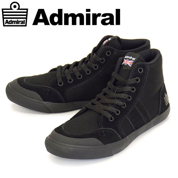 正規取扱店 Admiral (アドミラル) AD612 INOMER HI C イノマー ハイ キャンバス スニーカー 300 Black AM042