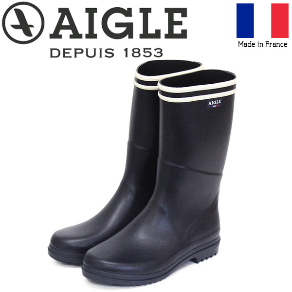 【24.5】 AIGLE レインシューズ AIGLE レインシューズ 長靴 厚底 防水 ソフトレイン M2 ラバー