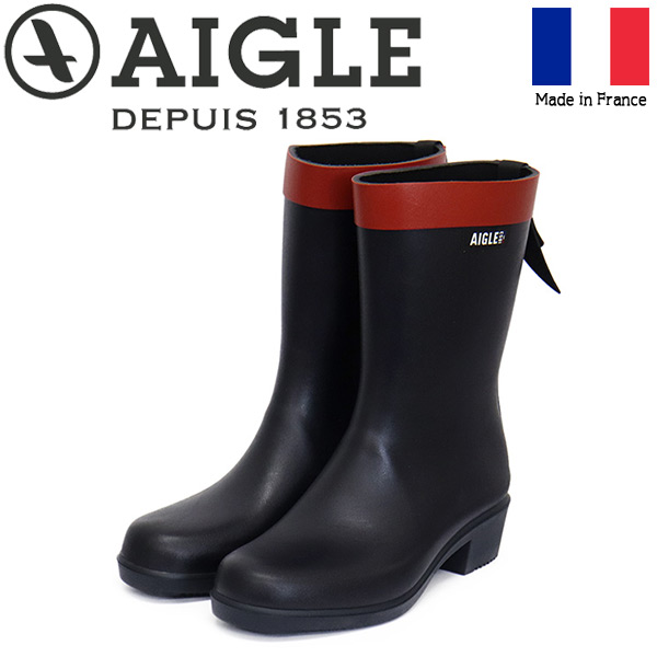 sale 割引き販売 決まり取りまわし店 AIGLE (エーグル) ZZFNB67 MYRICA MID レディース ミッドラバーブーツ 002 MARINE AGL054 レディース靴-靴-ブーツ・長靴