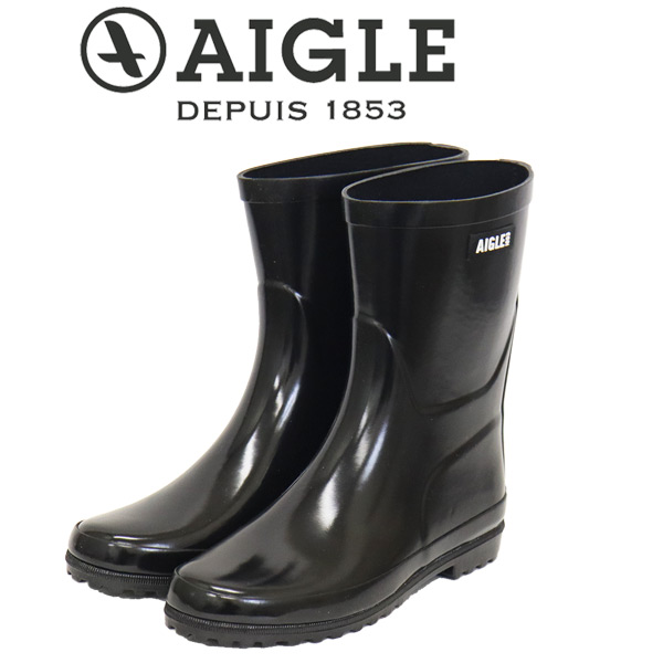 正規取扱店 AIGLE (エーグル) ZZFS057 ELIOSA BOTTIL エリオサ レディース ミドル ラバーブーツ 008 NOIR A AGL047|THREE WOOD 店