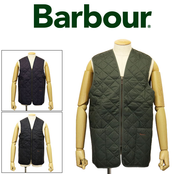 正規取扱店 BARBOUR (バブアー バブワー) MLI0001 3955002 Quilted waistcoat zip in liner キルト ウエストコート ジップインライナー ベスト 全3色 BBR035｜THREE WOOD 店