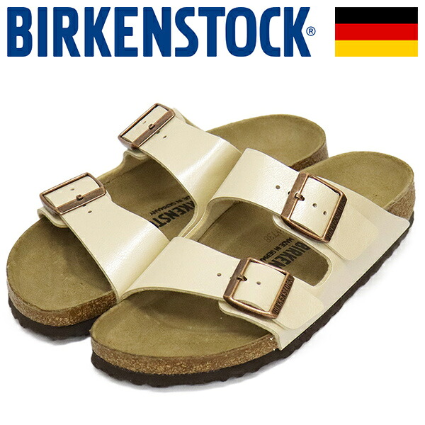 定まり取りまわし店 BIRKENSTOCK (ビルケンシュトック) 1009921 ARIZONA アリゾナ ビルコフローサンダル GRACEFUL PEARL WHITE ナロー BI558