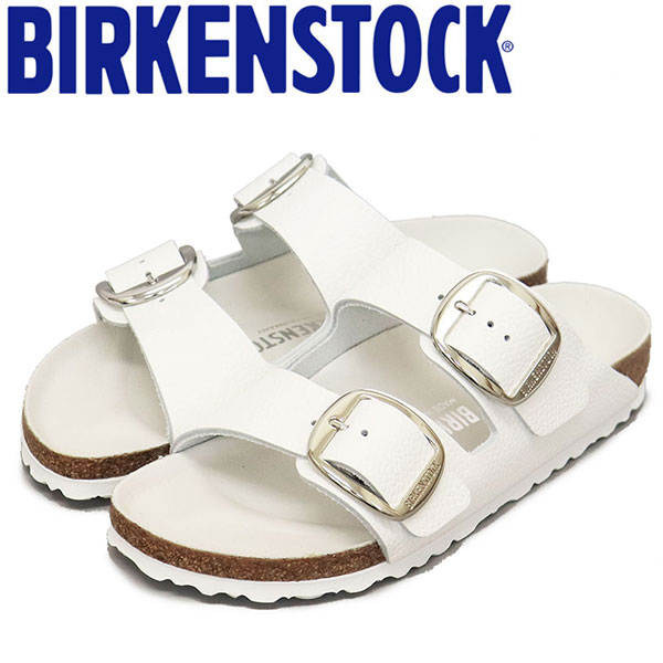 正規取扱店 BIRKENSTOCK (ビルケンシュトック) 1016826 Arizona Big Buckle アリゾナ ビッグバックル レザーサンダル WHITE ナロー幅 BI239