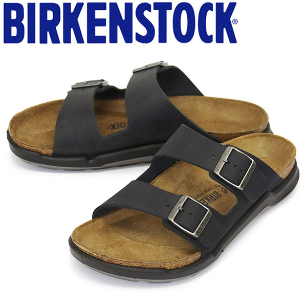 正規取扱店 BIRKENSTOCK (ビルケンシュトック) 1018461 Arizona CT M アリゾナ オイルドレザーサンダル BLACK レギュラー幅 BI264