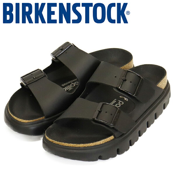 定まり取りまわし店 BIRKENSTOCK (ビルケンシュトック) 1029077 Papillio ARIZONA CHUNKY パピリオ アリゾナ チャン足がかり ビルコフローサンダル BLACKxBLACK ナロー BI515