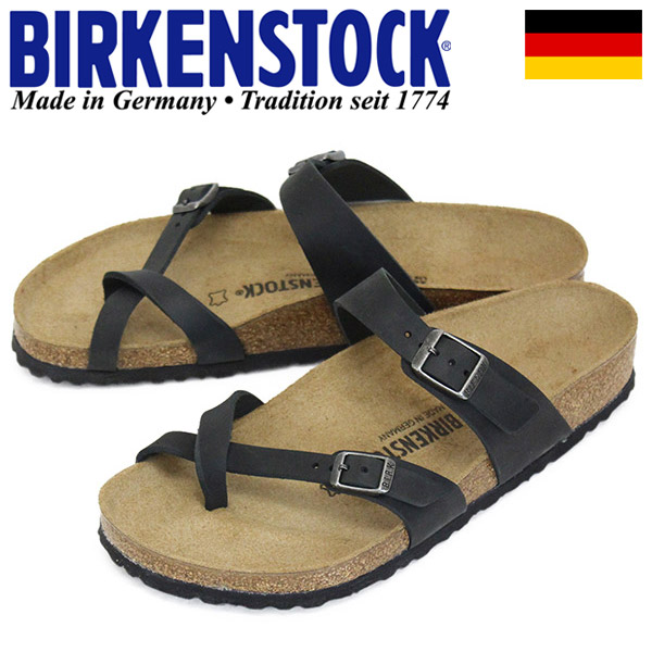 正規取扱店 BIRKENSTOCK (ビルケンシュトック) 171481 MAYARI マヤリ オイルドヌバックレザー サンダル レギュラー幅 BLACK BI161|THREE WOOD 店
