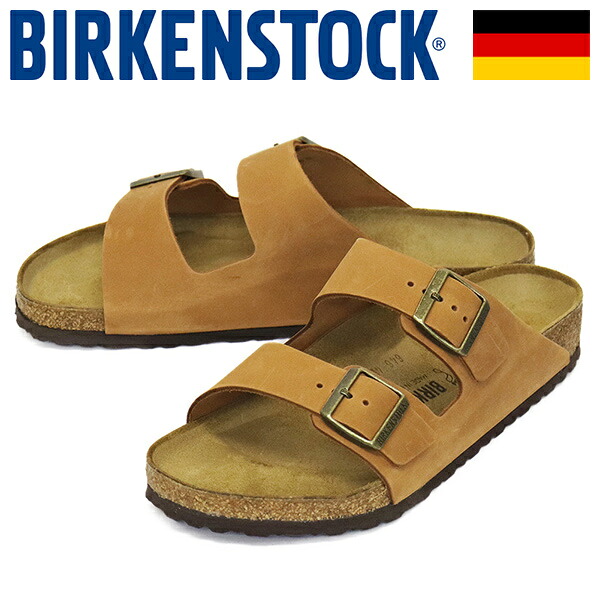 正規取扱店 BIRKENSTOCK (ビルケンシュトック) 1028272 ARIZONA アリゾナ オイルドレザーサンダル COGNAC レギュラー幅 BI390