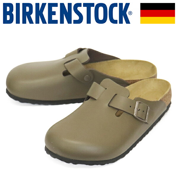 正規取扱店 BIRKENSTOCK (ビルケンシュトック) 1029079 BOSTON ボストン ナチュラルレザーサンダル CONCRETE GRAY レギュラー幅 BI419｜THREE WOOD 店