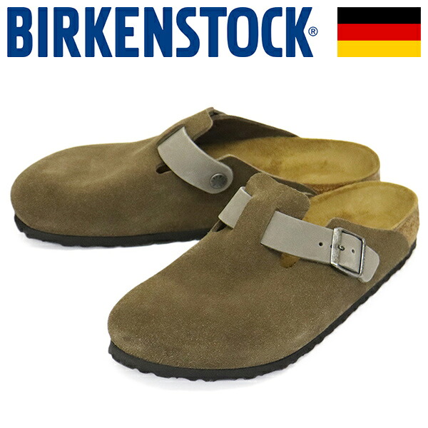 正規取扱店 BIRKENSTOCK (ビルケンシュトック) 1029210 BOSTON ボストン ミックスドレザーサンダル CONCRETE GRAY レギュラー BI466｜THREE WOOD 店