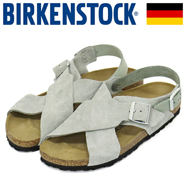 正規取扱店 BIRKENSTOCK (ビルケンシュトック) 1029832 TULUM トゥルム ヌバック&スエードレザーサンダル PURE SAGE ナロー幅 BI451 14,652円