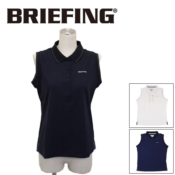 sale セール 正規取扱店 BRIEFING (ブリーフィング) BRG201W18 WS BASIC NO-SLEEVE SHIRT ベーシック ノースリーブシャツ レディース BR507 全3色