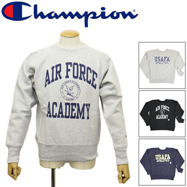 置き目取りまわし店 Champion (はやりっ児) C3-C026  リバースウィーブ(R) USAFAクルーネックスウェットシャツ 全4色 CN063